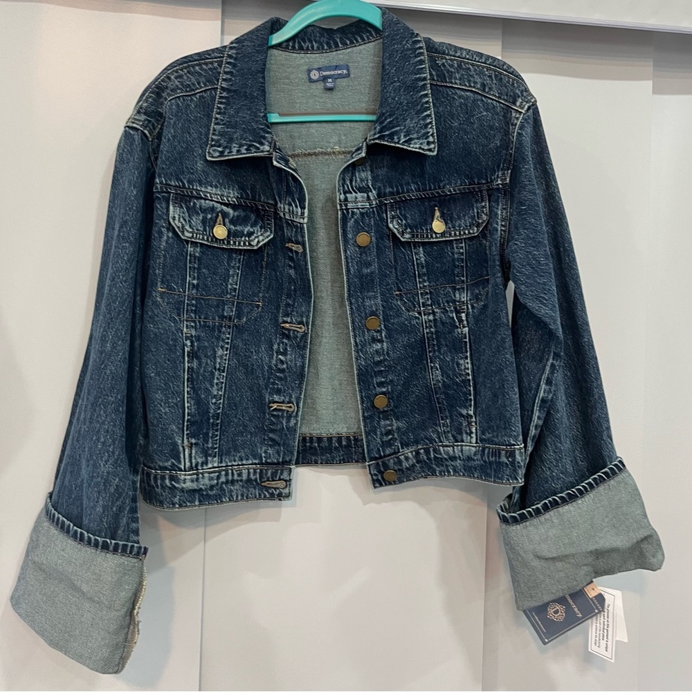 Democracy Dark Blue Denim Jacket
